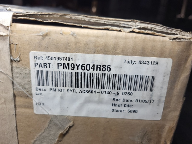 ABB #PM9Y604R86, Preventive Maintenance Kit 9YR ACS604-0140-6, 2017 - Image 2