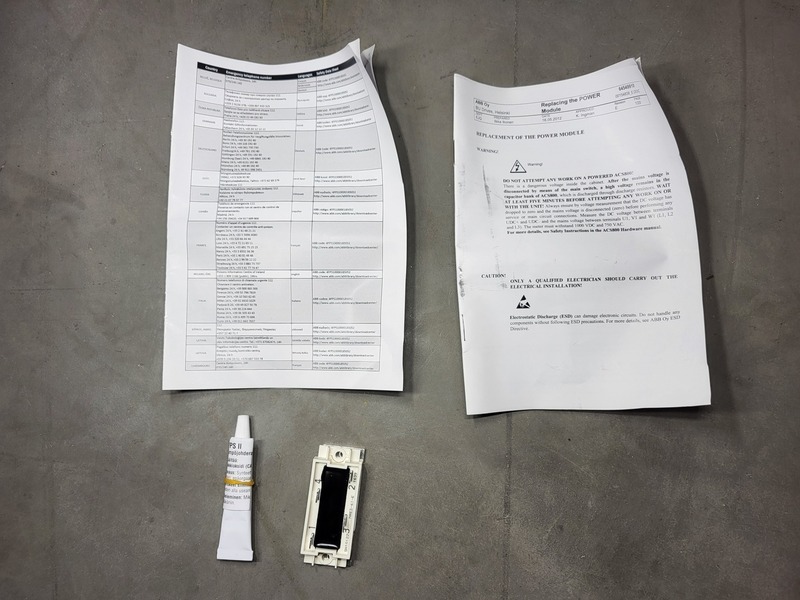 ABB #PM9Y604R86, Preventive Maintenance Kit 9YR ACS604-0140-6, 2017 - Image 4