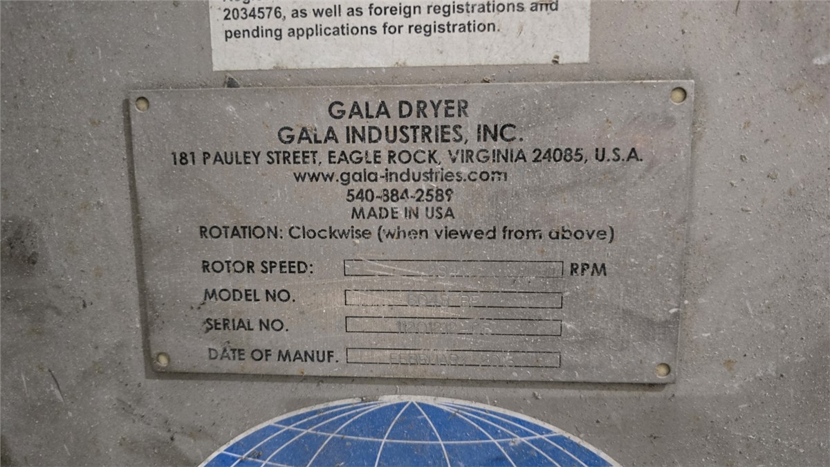 Gala #6048-BF, spin dryer, 40 HP, 110000 lbs/hr - Image 2