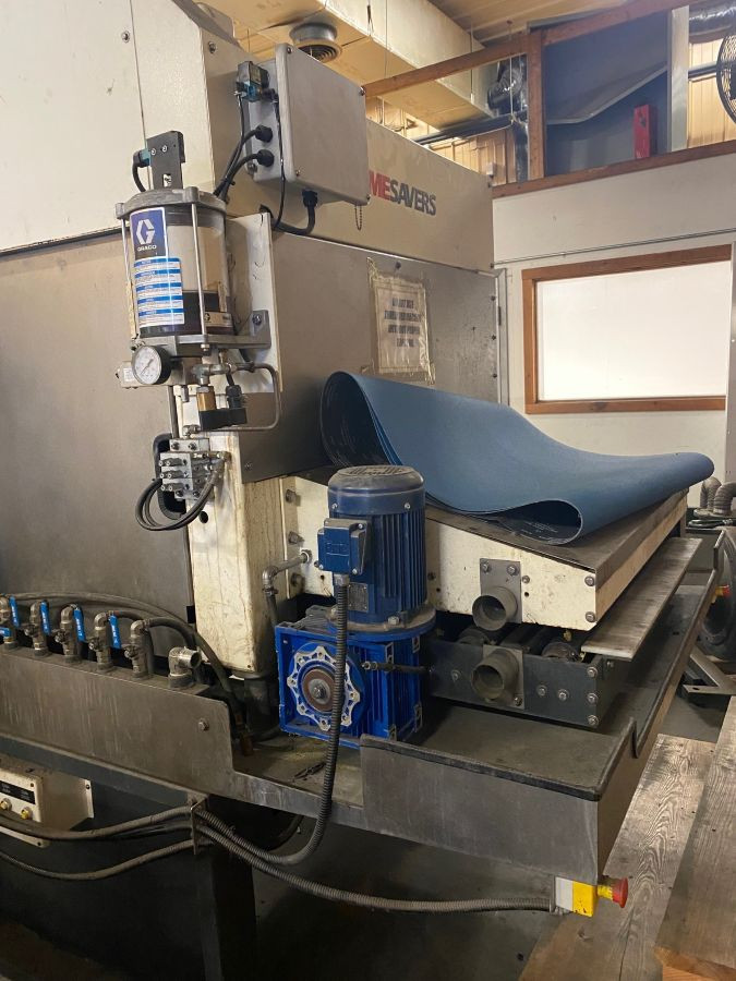 37" Timesavers #Lynx-37MWT-DB-60, belt sander, grinding head & brush head, 2017 - Image 2