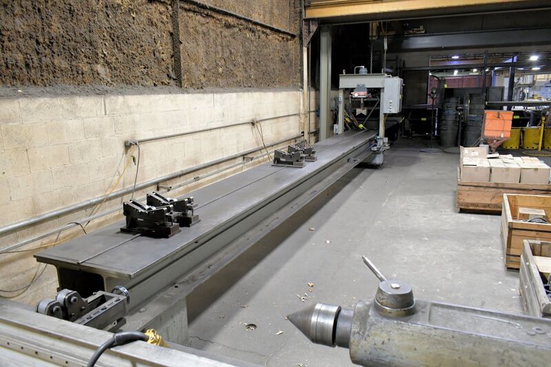 75 Ton, Dake #5-075, Elec-Draulic H frame traveling column hydraulic straighting press, 10" stroke, 2 HP - Image 2
