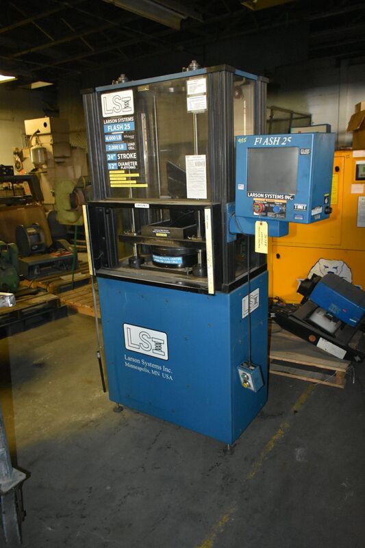 Larson #Flash-25, 2000 lb. motorized spring tester, 12" platform, 24" stroke, adjustable travel/test speed - Image 1