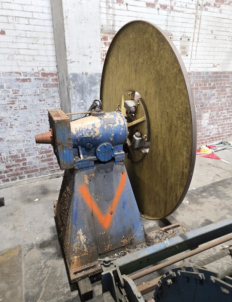 4000 lb. Littell, Motorized Single Uncoiler, 12" width, 48" outside dimensions, 15-20" ID, 4 arm manual, back - Image 2