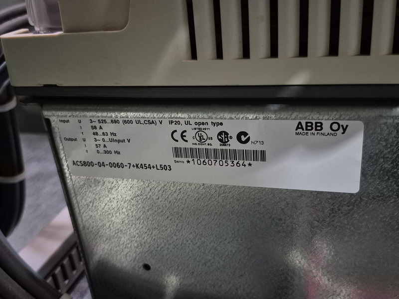 50 HP ABB, ACS800-04-0060-7+K454+L503, AC Variable Frequency Drive, 57 Amp., 600 Volts, 3-Ph. - Image 2