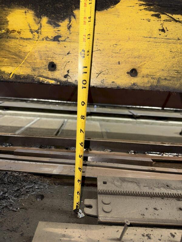 750 Ton, HTC #750G, hydraulic press brake, 14' overall - Image 8