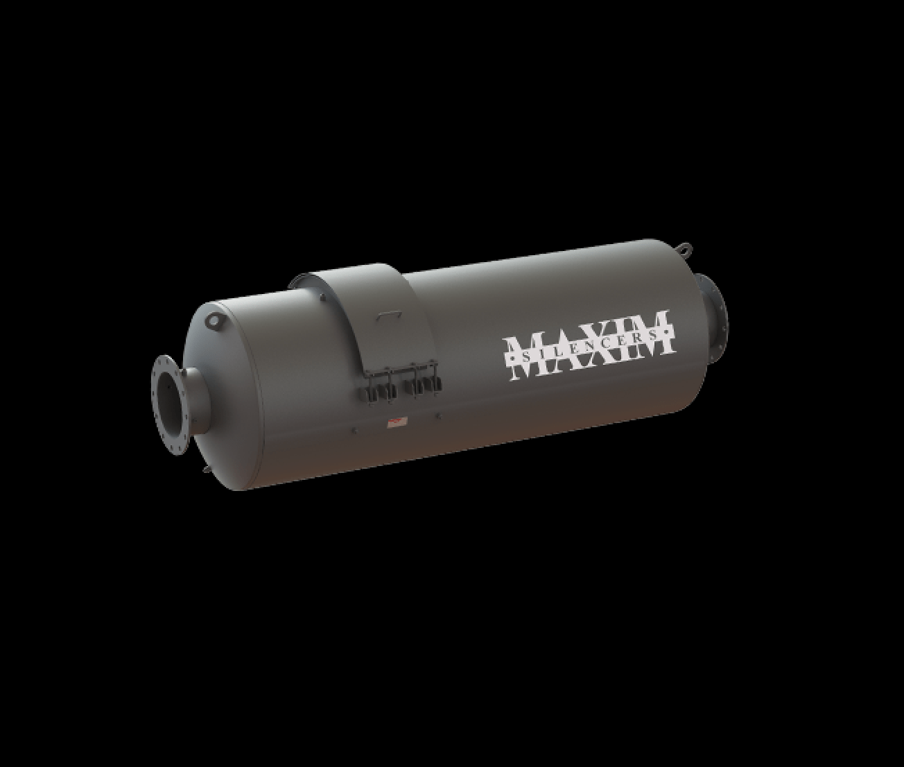 Maxim Silencers #QAC45S14 304SS, Quick Access heavy duty catalytic silencer - Image 1