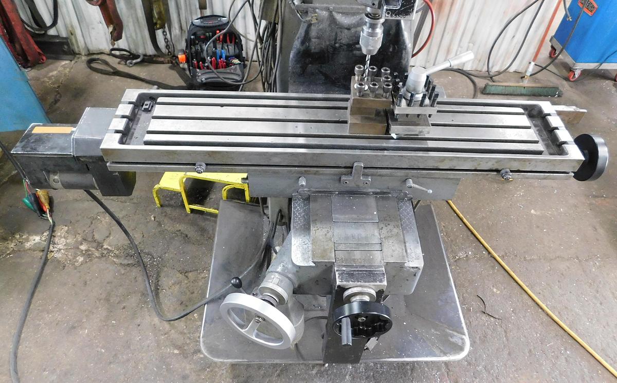 Sharp, CNC vertical mill, 10" x51" tbl., 3 HP, 16" X, 32" Y, 16" Z, R-8, 60-4800 RPM, 2-Axis, Trak MX2, power - Image 5