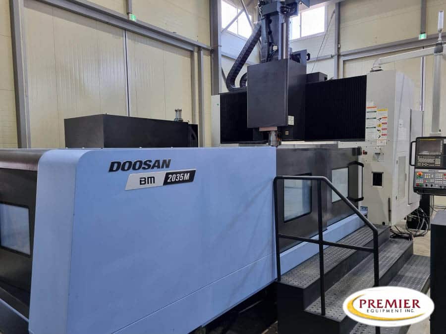 Daewoo Doosan #BM-2035M, gantry type machining center, Fanuc 31iB, 137.8" X Travel, 80.7" Y Travel, 31.4" Z - Image 1