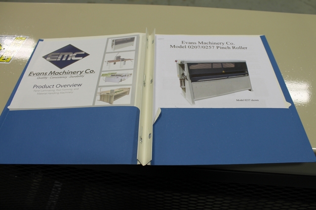 5.2' x 2" Evans #PR-257, Pinch Roller, w/ Segmented Bottom, 100 psi, 45 FPM, 110 V., 0.5 HP, new - Image 6