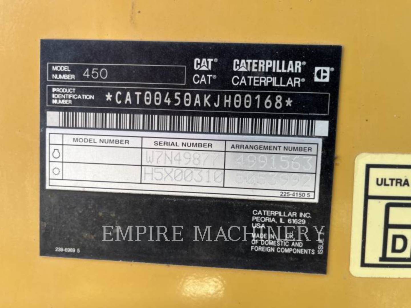 Cat 450-074EOP, Backhoe Loader, 2239 hours, S/N: KJH00168, 2019 - Image 6