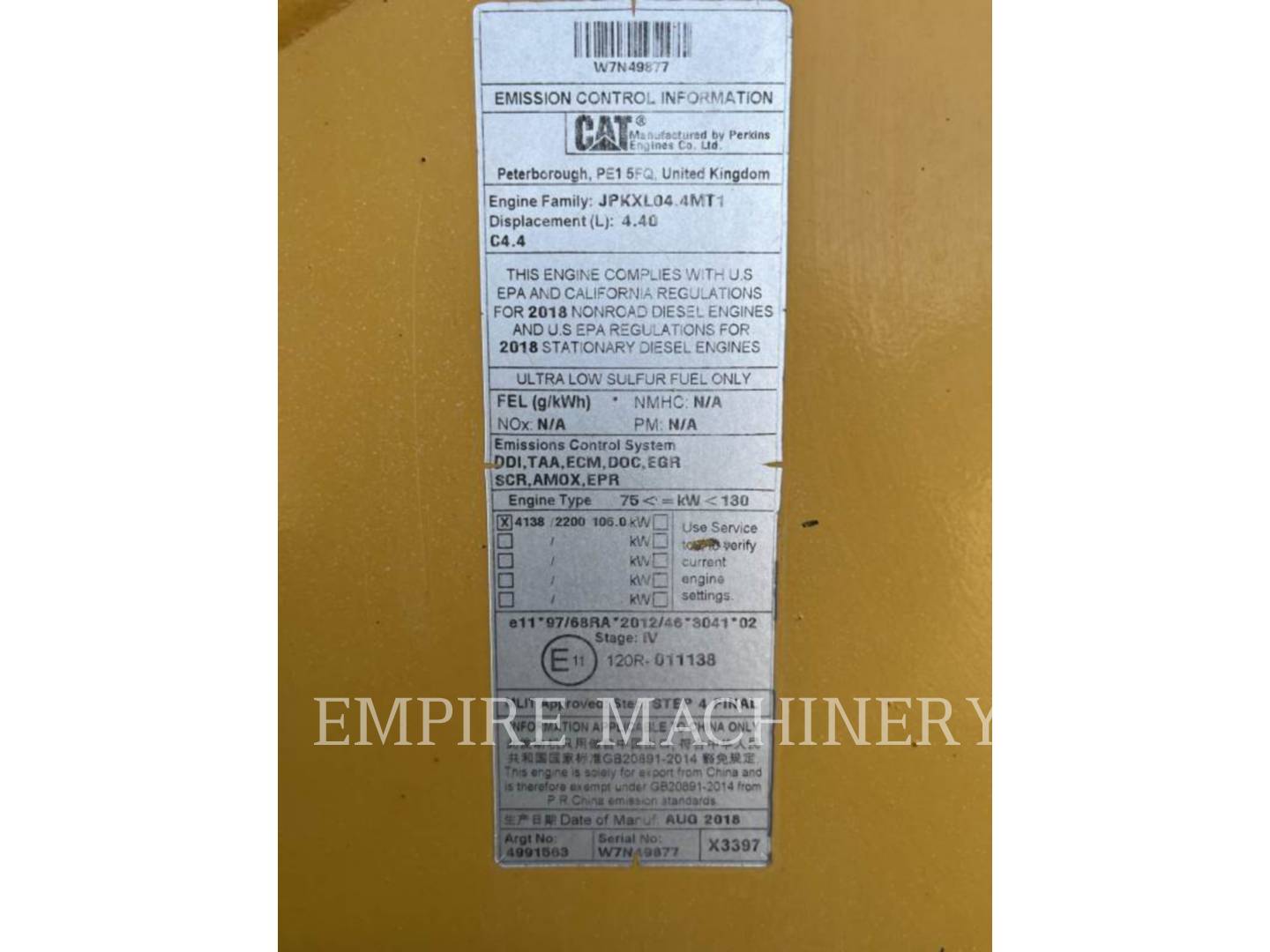 Cat 450-074EOP, Backhoe Loader, 2239 hours, S/N: KJH00168, 2019 - Image 8