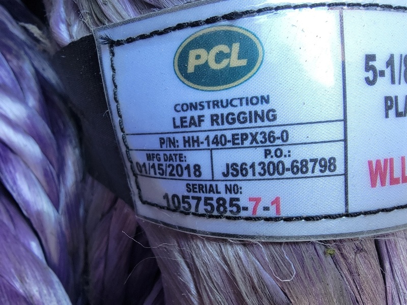 PCL #HH-140-EPX36-0, 5-1/8" diameter, 36' plasma endless grommet - Image 2