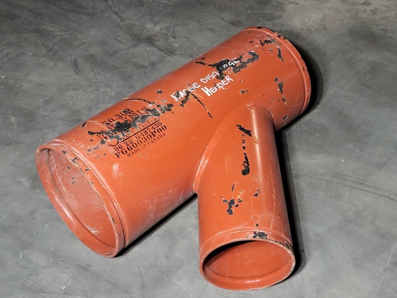 Victaulic #30R, segmentally welded pipe reducing lateral, 12 x 12 x 8", like new - Image 5