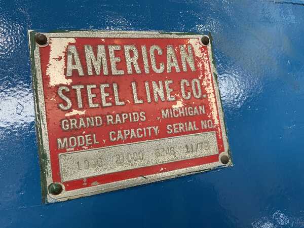 20000 lb. American #1000, motorized coil reel, 36" width, 20"-24" ID, 60" outside dimensions, vari-speed, 5 HP - Image 4