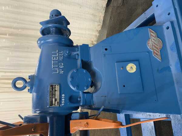 6000 lb. Littell #60-36, non-motorized coil reel, 36" width, 16"-20" ID, 60" outside dimensions, manual - Image 3