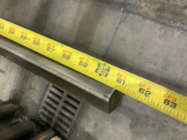 61" L, Male top punch press brake die, 3" die width, 3" die height, 1/2" tang - Image 5