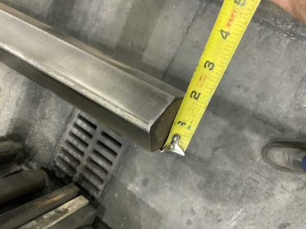61" L, Male top punch press brake die, 3" die width, 3" die height, 1/2" tang - Image 6