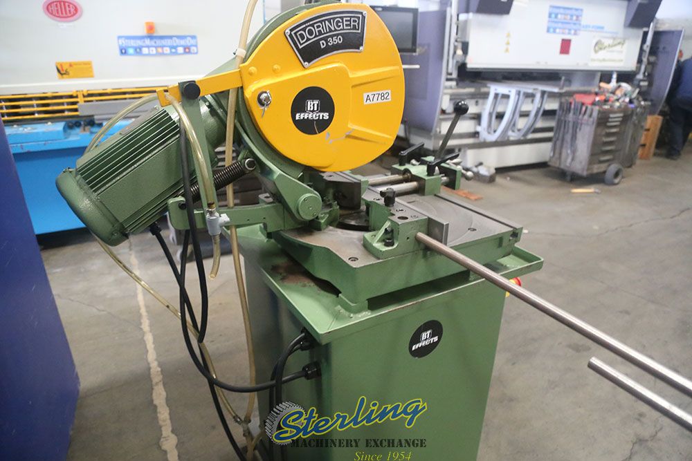14" Doringer #D350, cold saw, 230 V., 1-phase, mitering head, coolant - Image 6