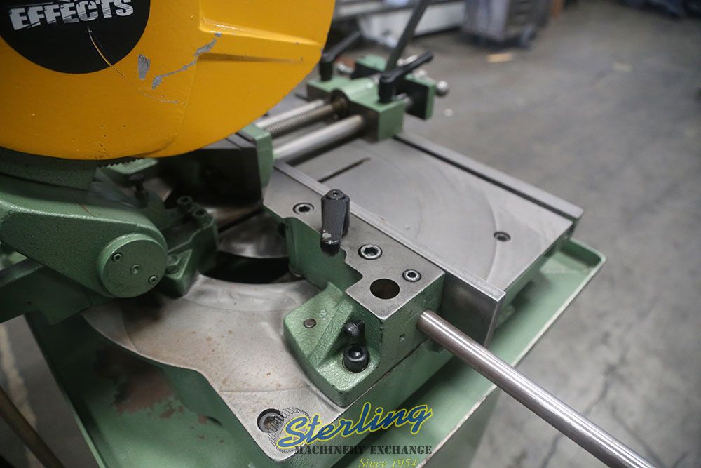 14" Doringer #D350, cold saw, 230 V., 1-phase, mitering head, coolant - Image 8