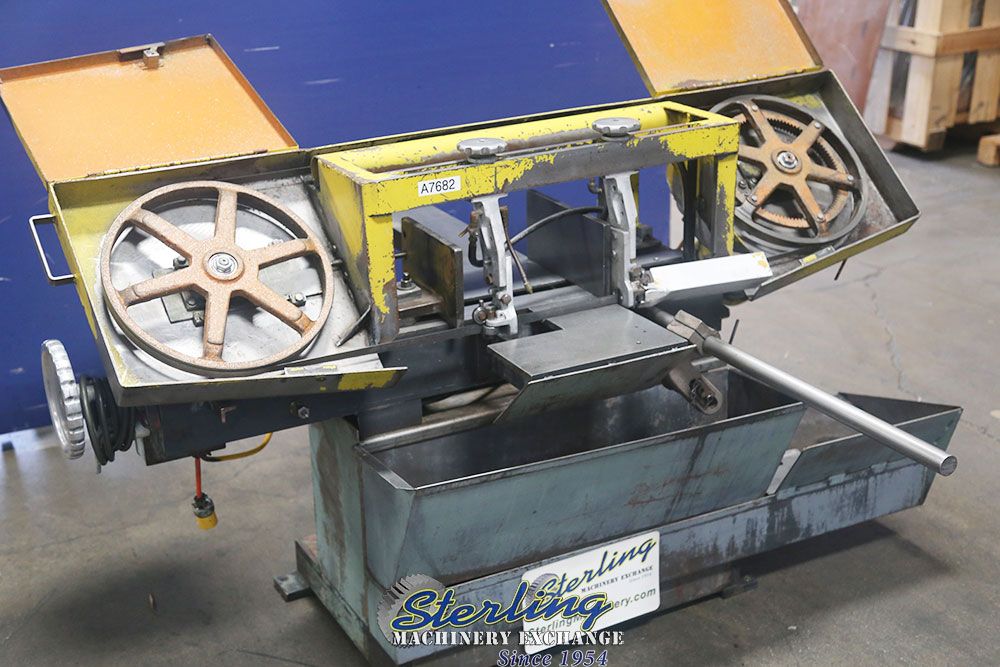9" x 16" W.F. Wells #L-9, horizontal bandsaw, 14.5" wheel blade, 60-300 FPM, coolant, manual clamping, work - Image 4