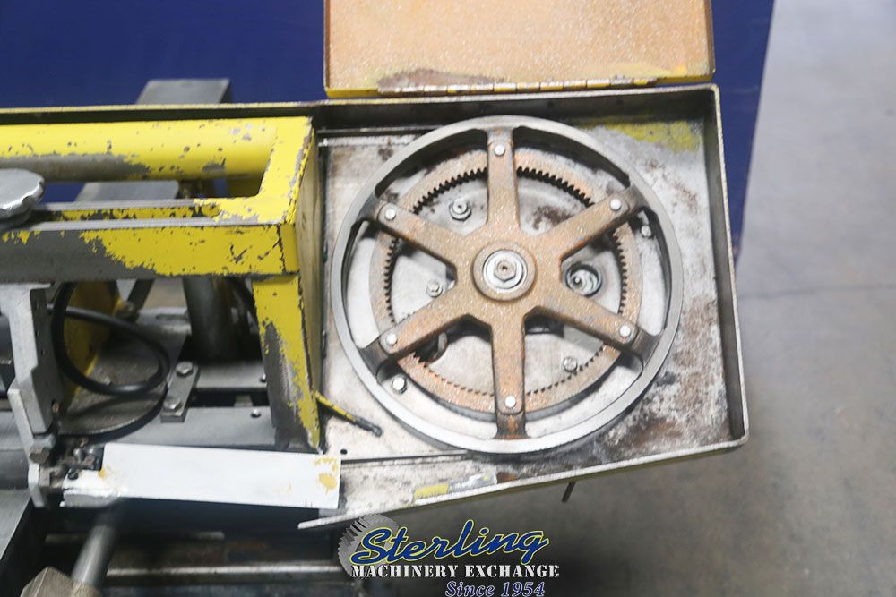 9" x 16" W.F. Wells #L-9, horizontal bandsaw, 14.5" wheel blade, 60-300 FPM, coolant, manual clamping, work - Image 7