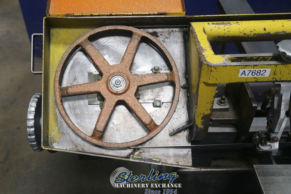 9" x 16" W.F. Wells #L-9, horizontal bandsaw, 14.5" wheel blade, 60-300 FPM, coolant, manual clamping, work - Image 8
