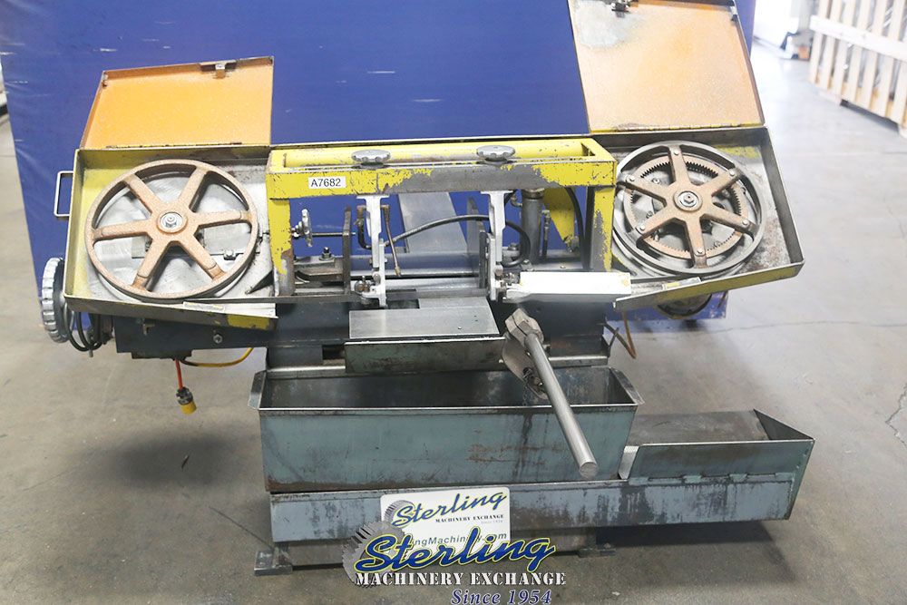 9" x 16" W.F. Wells #L-9, horizontal bandsaw, 14.5" wheel blade, 60-300 FPM, coolant, manual clamping, work - Image 9