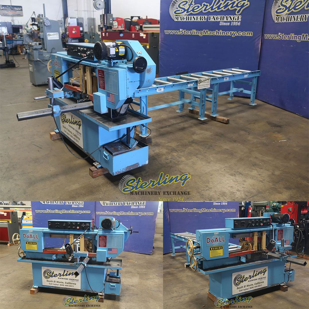9" x 16" DoAll #C-916A, horizontal bandsaw, 105- 275 FPM, 1" x 0.035" x 158" blade, 14" wheel diameter, 2 HP - Image 1