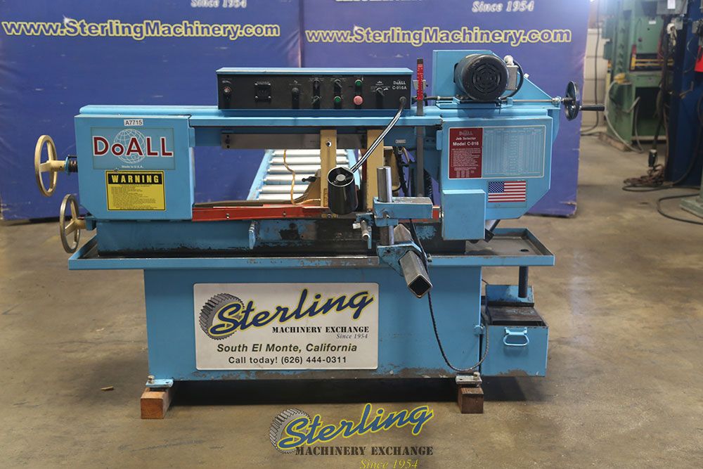 9" x 16" DoAll #C-916A, horizontal bandsaw, 105- 275 FPM, 1" x 0.035" x 158" blade, 14" wheel diameter, 2 HP - Image 4