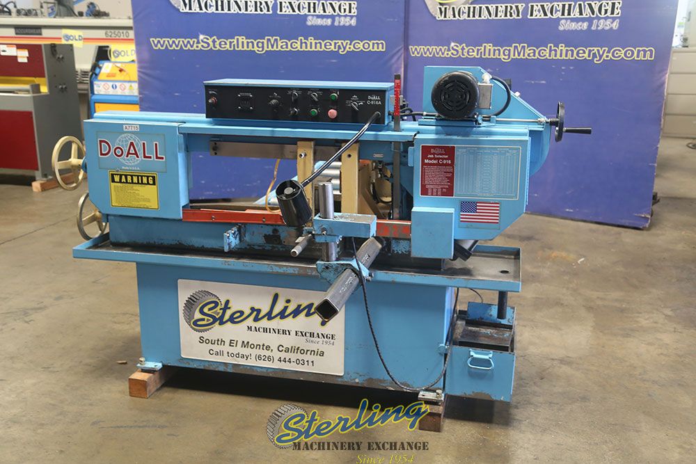 9" x 16" DoAll #C-916A, horizontal bandsaw, 105- 275 FPM, 1" x 0.035" x 158" blade, 14" wheel diameter, 2 HP - Image 6