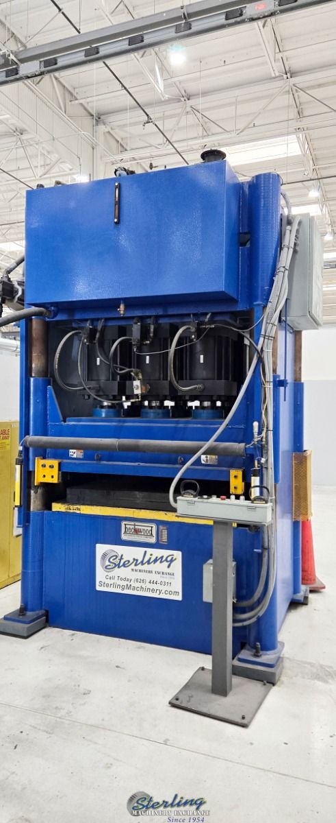1000 Ton, Beckwood #4P1000F4860, pad forming press, 8" stroke, 3" x 50" x 62" bed, PLC Micrologic 1000 (PC) - Image 2