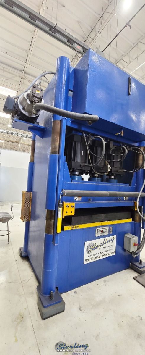 1000 Ton, Beckwood #4P1000F4860, pad forming press, 8" stroke, 3" x 50" x 62" bed, PLC Micrologic 1000 (PC) - Image 3