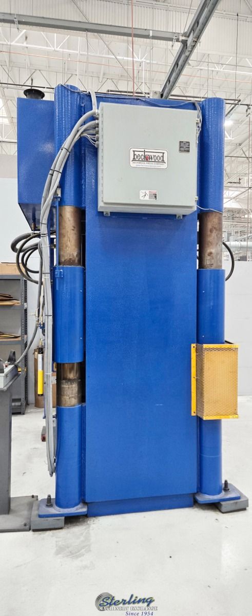 1000 Ton, Beckwood #4P1000F4860, pad forming press, 8" stroke, 3" x 50" x 62" bed, PLC Micrologic 1000 (PC) - Image 5