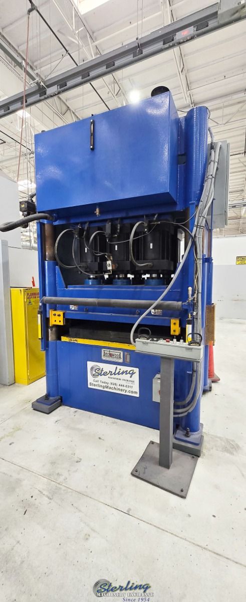 1000 Ton, Beckwood #4P1000F4860, pad forming press, 8" stroke, 3" x 50" x 62" bed, PLC Micrologic 1000 (PC) - Image 10