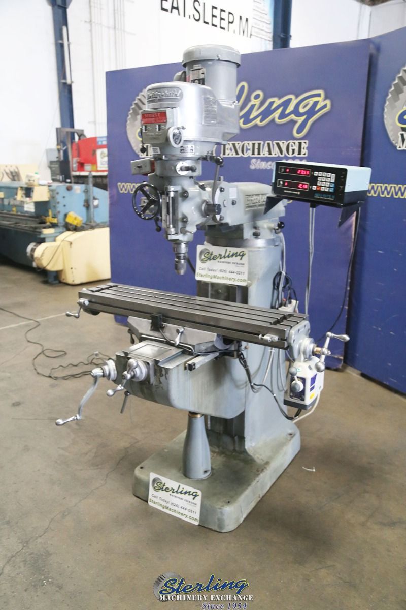 Bridgeport #Series-I, vertical mill, 9" x42" tbl., 30" X, 60-4200 RPM, variable speed head, power feed - Image 3