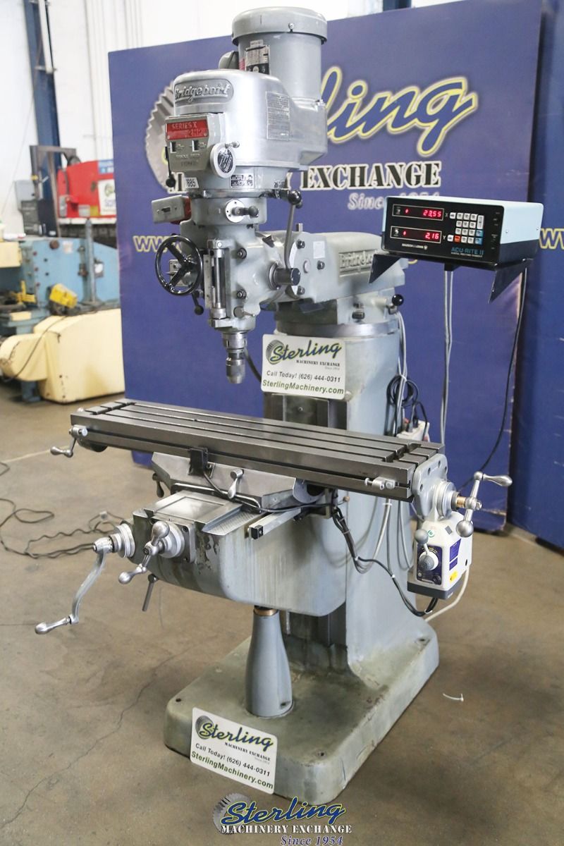 Bridgeport #Series-I, vertical mill, 9" x42" tbl., 30" X, 60-4200 RPM, variable speed head, power feed - Image 4