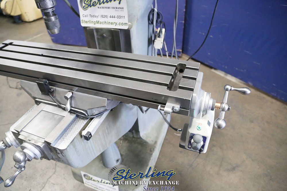 Bridgeport #Series-I, vertical mill, 9" x42" tbl., 30" X, 60-4200 RPM, variable speed head, power feed - Image 6