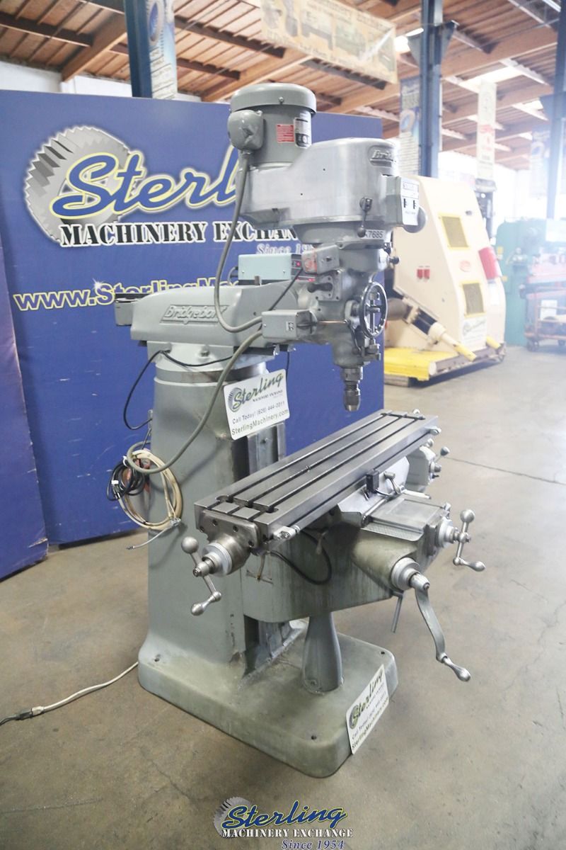 Bridgeport #Series-I, vertical mill, 9" x42" tbl., 30" X, 60-4200 RPM, variable speed head, power feed - Image 9
