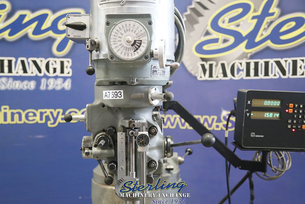 Bridgeport #Series-I, vertical mill, 9" x42" tbl., 2 HP, 220 V., 3-phase, 30" X, 60-4200 RPM, variable speed - Image 6