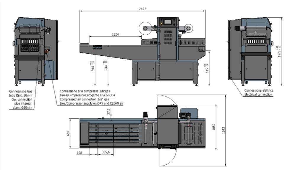 Foodpack Speedy Over, automatic tray sealer machine, 14.96" x 10.2" x 5.31" sealing area, quick mold change - Image 5