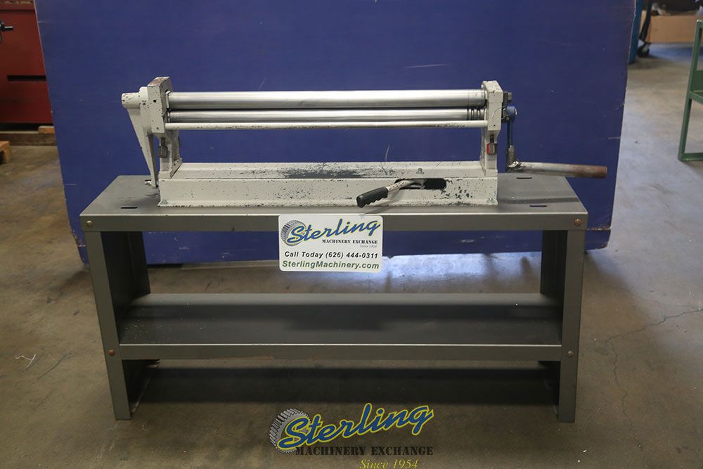 16 gauge x 3' Manual Hand Slip Roller, 2" roll diameter, 1" raduis - Image 1