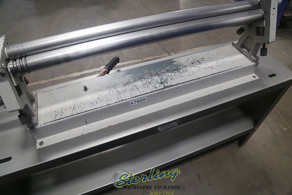 16 gauge x 3' Manual Hand Slip Roller, 2" roll diameter, 1" raduis - Image 9