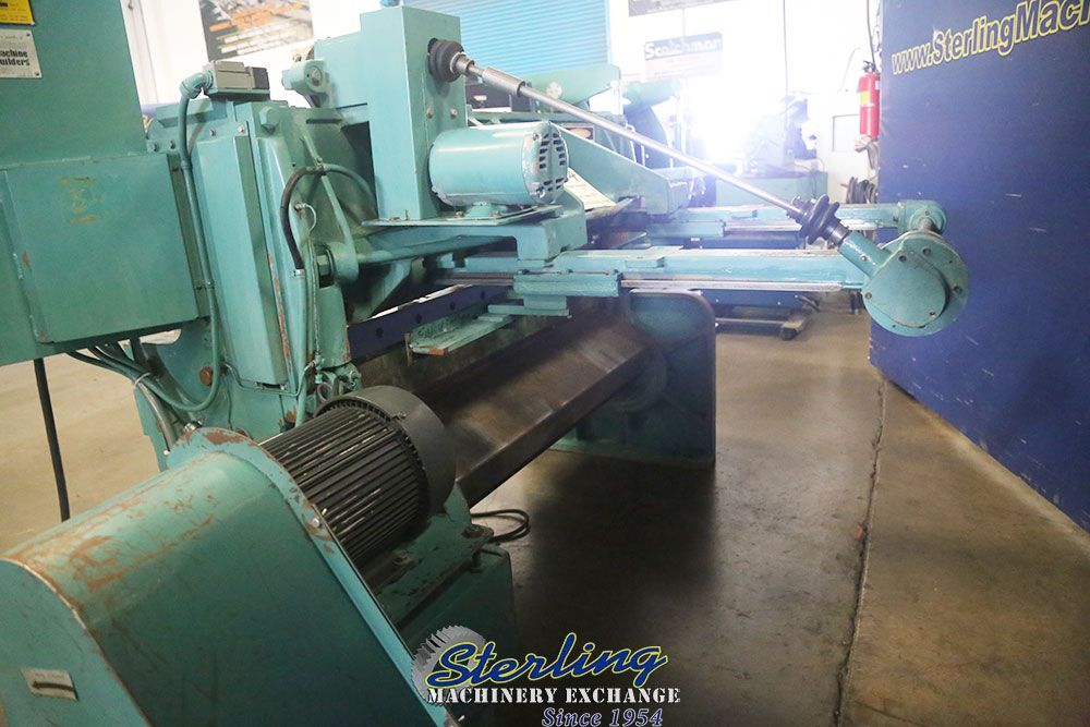 12 gauge x 4' Wysong #1252, mechanical quick power shear, 11/32" rake angle, 8 holddowns, 48" rear operated - Image 5