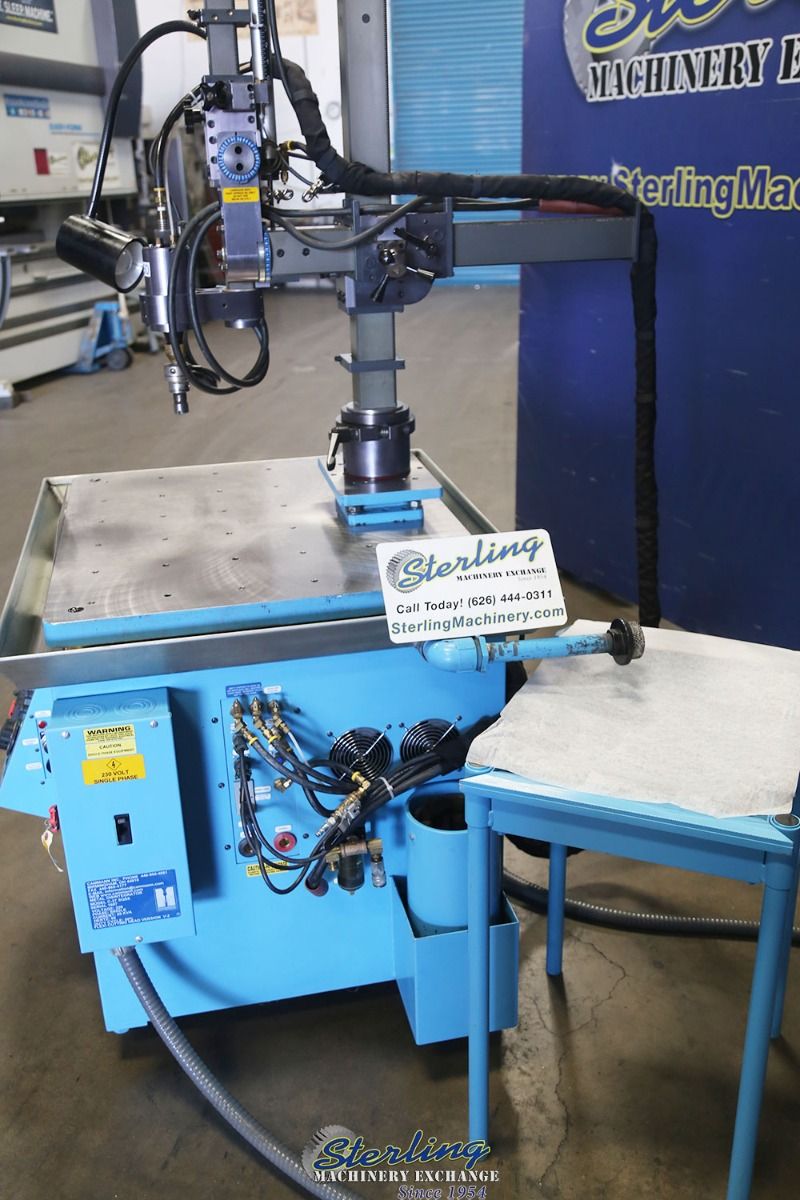 Cammann Inc #C-96, tap disintegrator, 15 KVA, 3-jaw chuck, 25.5" x 47" table, 42" arm length, 27" horizontal - Image 6