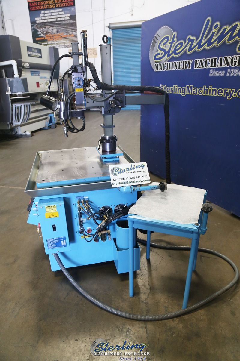 Cammann Inc #C-96, tap disintegrator, 15 KVA, 3-jaw chuck, 25.5" x 47" table, 42" arm length, 27" horizontal - Image 7