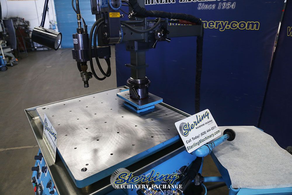 Cammann Inc #C-96, tap disintegrator, 15 KVA, 3-jaw chuck, 25.5" x 47" table, 42" arm length, 27" horizontal - Image 8