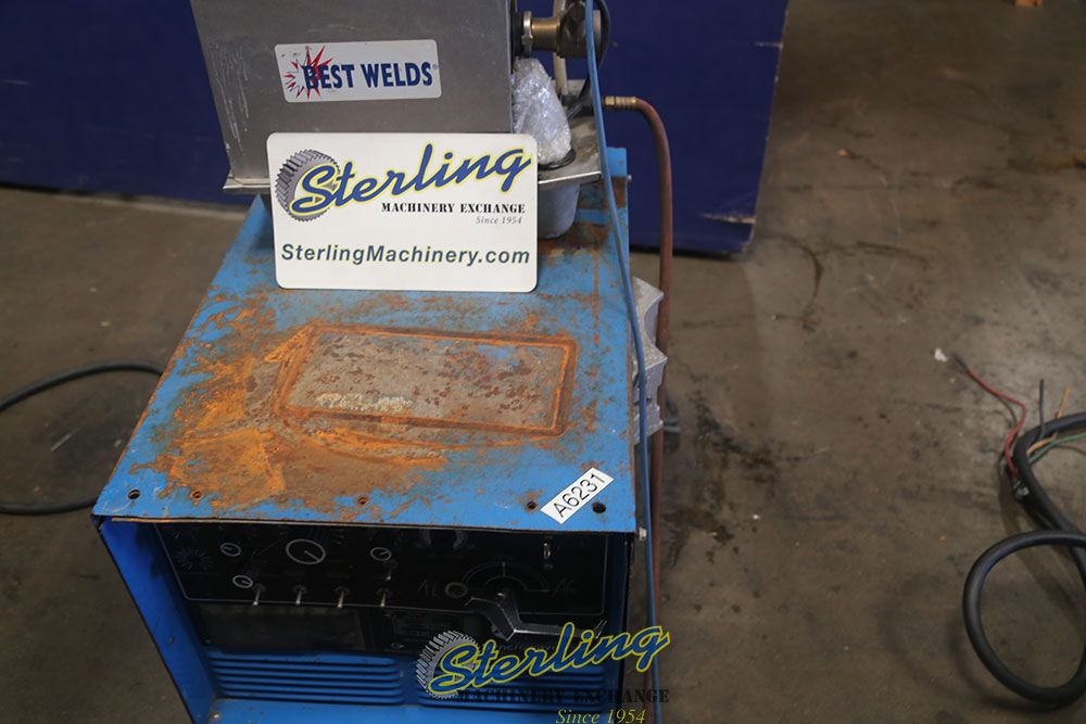 Miller #Syncrowave-250, AC/DC tig welder, 250 Amp., 21 KVA, power cord, tig torch, foot pedal - Image 8