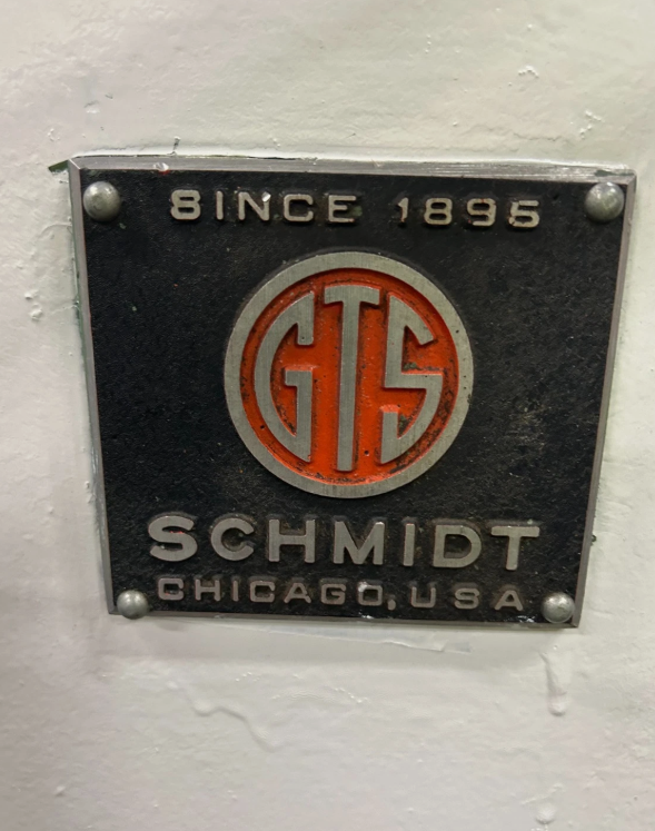 Schmidt #365, Hydraulic Marking Machine, 10" x 5" table, 3" depth throat, 10" between housing, 5/8" Ram - Image 6