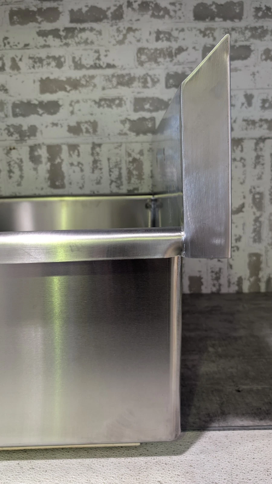 Columbia Sani-Lav, Utility 1 Bowl Sink, Stainless Steel, U2424F-0.5, .5 GPM, 24" width x 24" L x 12" D, NSF - Image 8