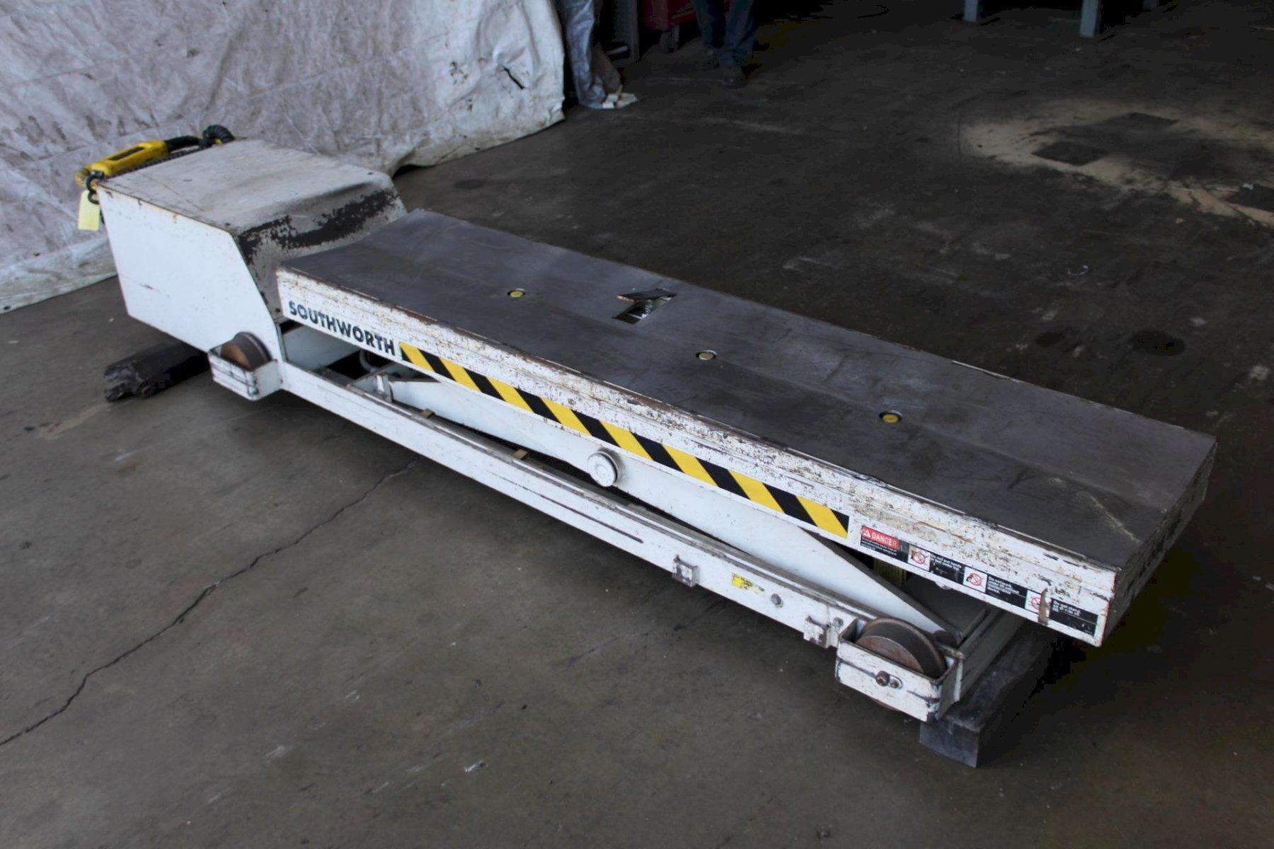 4000 lb. Southworth #MLCC4-84, coil car, 84" x20"tbl., 43" vertical lift, 18" lowered height, pendant Control - Image 8